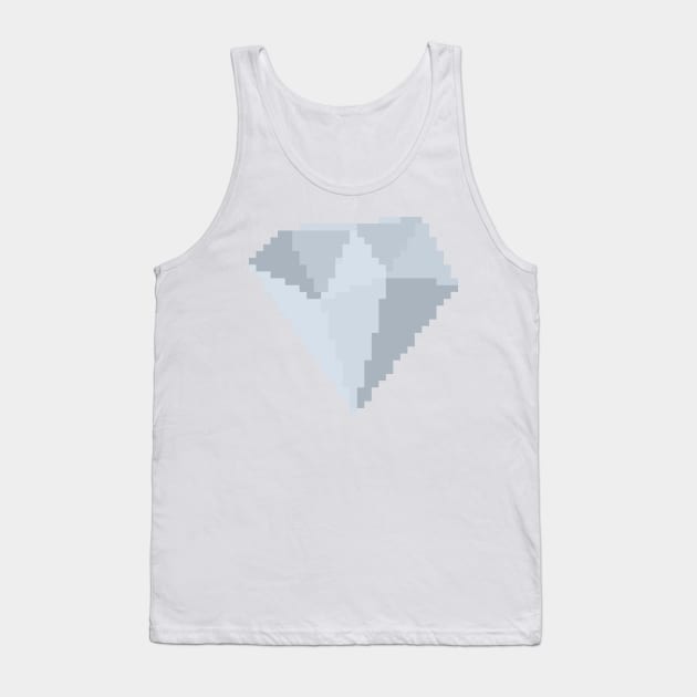 Diamond Gem Pixel Art Tank Top by christinegames